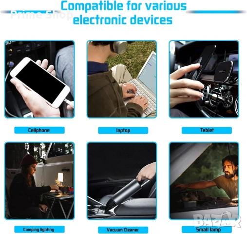 1000W инвертор чиста синусоида 12V-230V с адаптер за запалка и кабели, снимка 7 - Друга електроника - 53754153