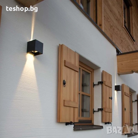 LED стенна лампа със сензор за движение насочена нагоре-надолу, G9 LED крушка лукс колекция, снимка 4 - Лед осветление - 52247091