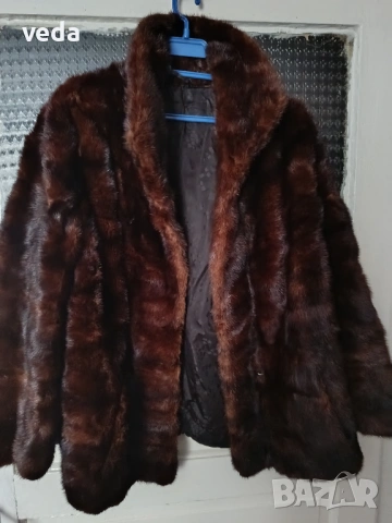 Страхотно късо палто от норка размер L/XL, снимка 6 - Палта, манта - 53222166