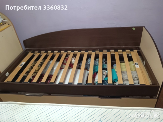 Единично легло - сандвич с един двулицев матрак + подматрачна рамка, снимка 6 - Спални и легла - 51532164