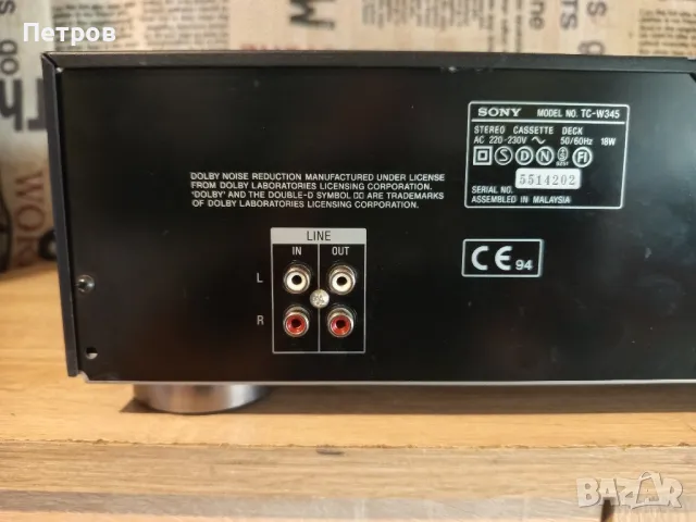 Дек"SONY"TC-W345, снимка 11 - Декове - 48915175