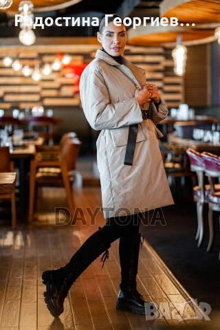 Дамска зимна грейка с колан (тип сако), снимка 2 - Якета - 53053040