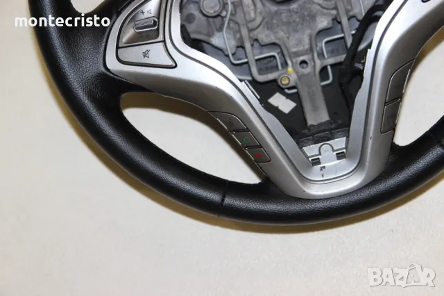 👌Безупречен Кожен волан Hyundai ix20 (2010-2015г.) мултифункционален Хюндай IX 20, снимка 6 - Части - 49900073