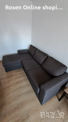 Разтегателен ъглов диван, снимка 2 - Дивани и мека мебел - 53835394
