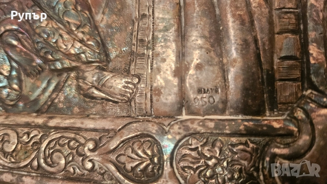 Голяма сребърна икона, снимка 5 - Икони - 52958092