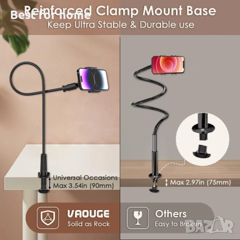 Универсален държач за мобилен телефон VAOUGE, снимка 4 - Други стоки за дома - 50991981