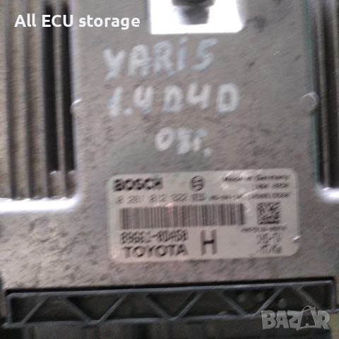 Компютър за Toyota Yaris 1,4D , 89661-0D450 0281012322, снимка 1 - Части - 44975854