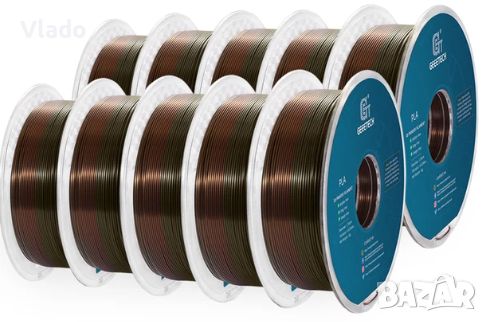 PLA филамент Geeetech Gold , Silk Copper , Silk Bronze Rainbow, снимка 3 - Друга електроника - 46708899