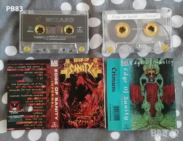 Edge of sanity - Infernal (Wizard) & Crimson (Аудио Касети) Death Metal , снимка 2 - Аудио касети - 53667352