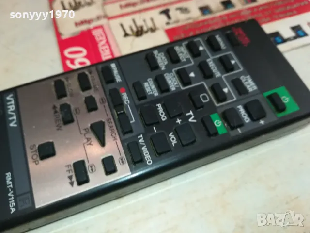 SONY VTR//TV REMOTE CONTROL-ВНОС SWISS 2504251612, снимка 4 - Дистанционни - 50034691