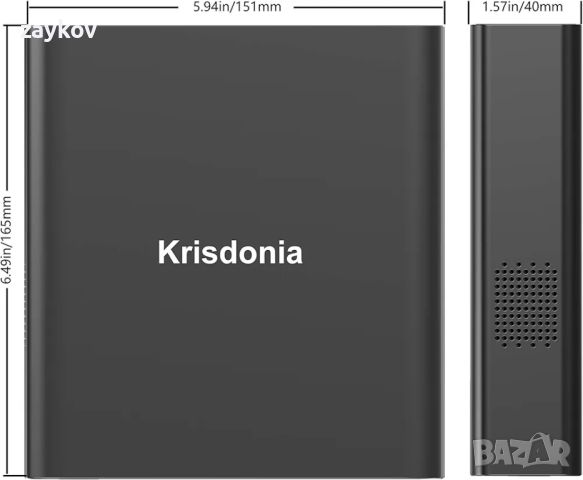 Преносимо зарядно за лаптоп Krisdonia с контакт за променлив ток  27000mAh 130W, снимка 6 - Друга електроника - 46601220