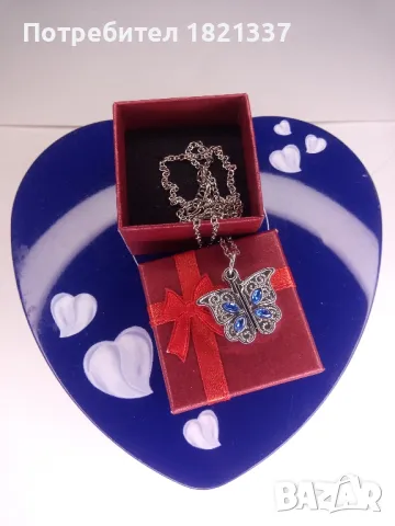 Колие Пеперуда , снимка 5 - Колиета, медальони, синджири - 49616678