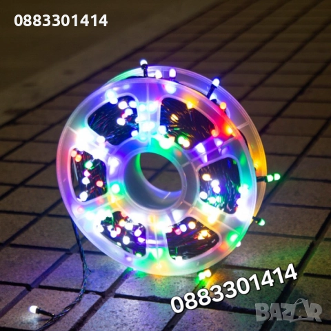 Водоустойчиви Коледни Led лампички  50 метра  240 светлини