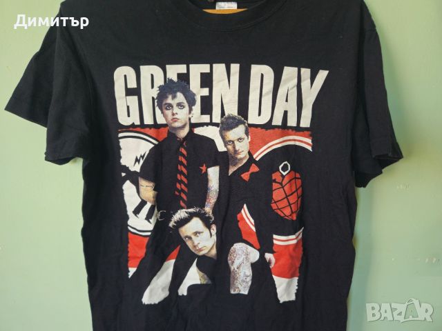 Green Day тениска band tee M music rock , снимка 1 - Тениски - 45933909