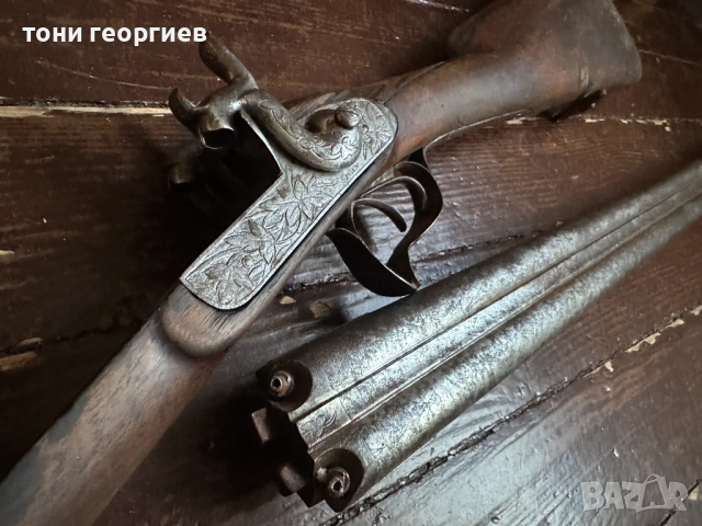 ДВЕ ДИМЯЩИ ДУЛА - ЛОВНА ПУШКА 1850 г., снимка 15 - Ловно оръжие - 54139869