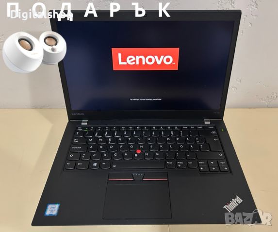 Лаптоп Lenovo Thinkpad Т470s i5-6300U/8GDDR4/128m2/14"FHD Touch/кл.А, снимка 1 - Лаптопи за работа - 45186462