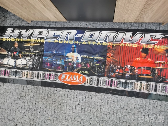 Колекция рекламни плакати банери стикери Ibanez Zildjian Tama Peavey Marshall, снимка 15 - Колекции - 54041529