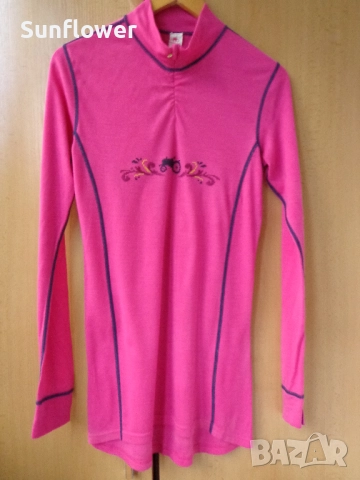 Дамски розов термо мерино топ Moods of Norway100% мериносова вълна, размер XL  