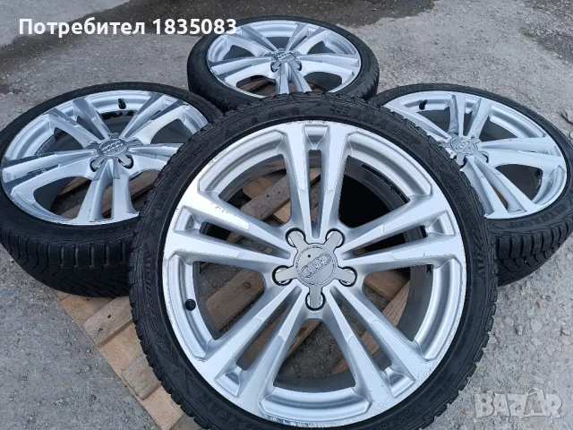 Лети джанти 18ки 5х112 Audi + зимни гуми 225/40/18 GoodYear, снимка 1 - Гуми и джанти - 49512220