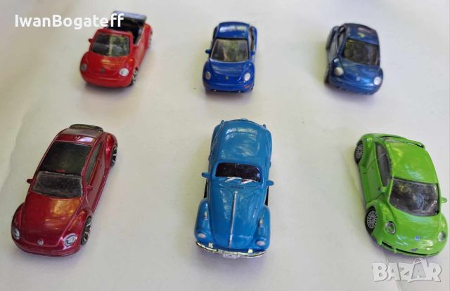 Колички модели автомобили Volkswagen Beetle 1:64