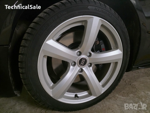 Джанти AUDI 18 " 8Jx18H2 ET31 5x112 + Гуми KUMHO WinterCraft WP52 245/40/R18 DOT:3124, снимка 6 - Гуми и джанти - 53576394