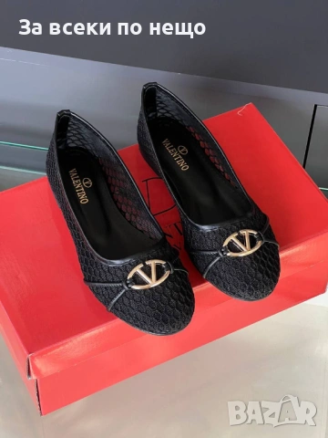 Valentino Дамски Черни Ежедневни Обувки Балерини Валентино - Различни Цветове Код E1328, снимка 6 - Дамски ежедневни обувки - 53969498