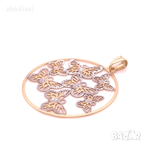 Златен медальон 2,56гр. 14кр. проба:585 модел:34829-1, снимка 2 - Колиета, медальони, синджири - 52247784