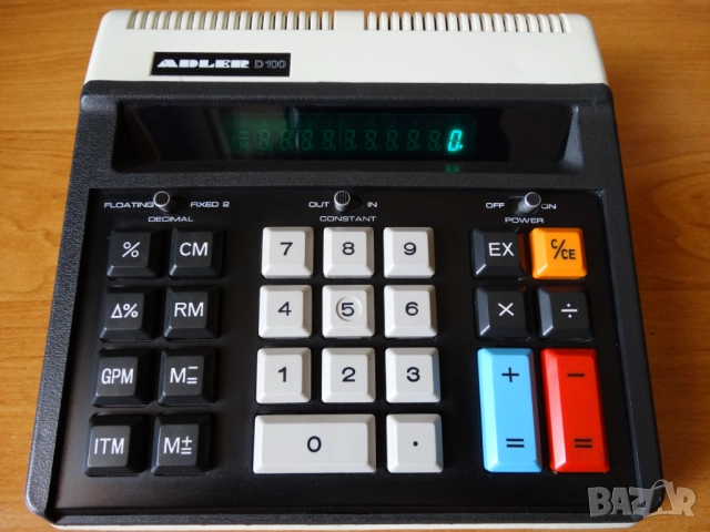 ADLER D100 - стар, качествен и много красив калкулатор ..., снимка 4 - Колекции - 51701710