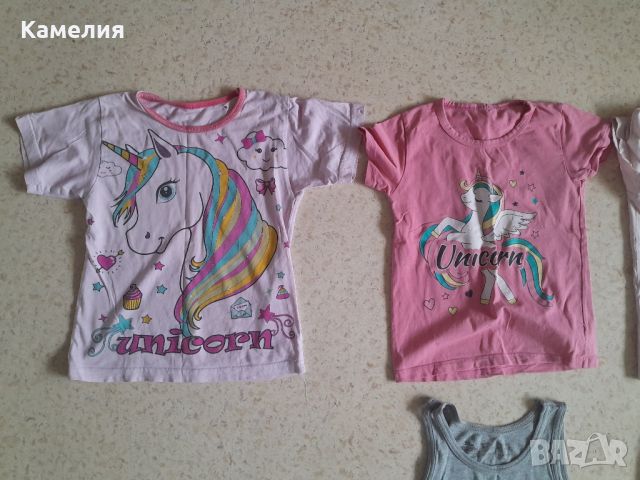 Тениски на еднорог, за момиче 10г., снимка 3 - Детски тениски и потници - 45806191