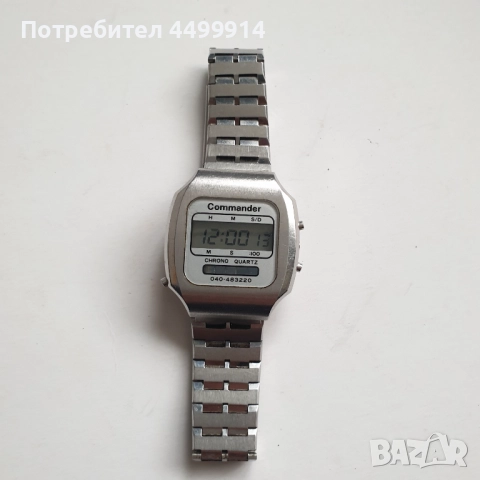 Електронен часовник Commander, снимка 8 - Антикварни и старинни предмети - 52478121