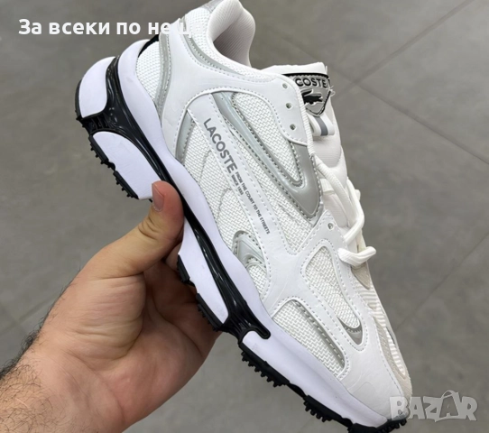 Lacoste L003 2K24 Мъжки Маратонки С Кутия👟Мъжки Спортни Обувки Бяло и Черно Код S112