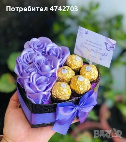 Сатененени рози, снимка 10 - Ръчно изработени сувенири - 53537659