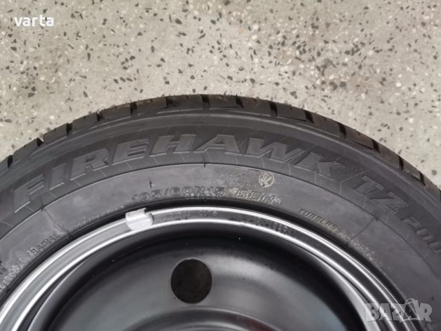 1 БРОЙ НОВА ГУМА 195/60/15 FIRESTONE FIREHAWK, снимка 3 - Гуми и джанти - 46540399