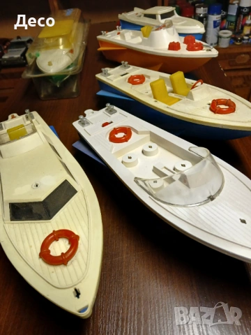 Стари играчки лодки,катери,моторници. , снимка 2 - Колекции - 53430813
