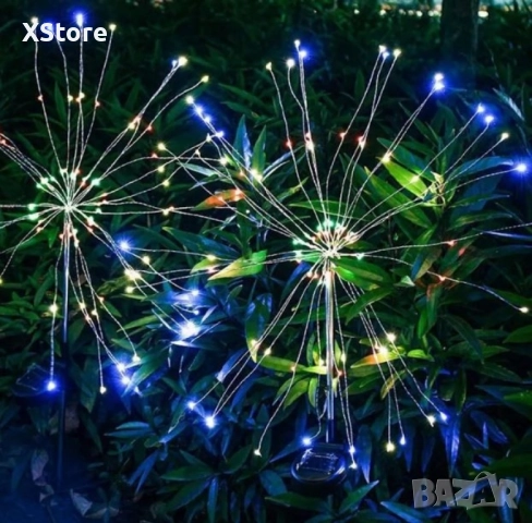 Соларно глухарче (коледна украса) - жълто, шарено - 2бр в опаковка, снимка 7 - Други - 52440881