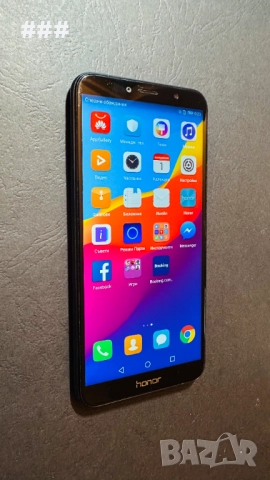 прекрасен Honor 7S,четириядрен, отключване с лице, БГ меню,2 сим карти
