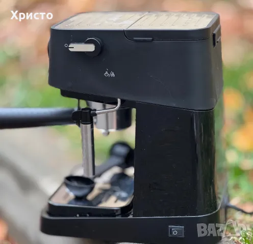 ГАРАНЦИОННА!!! Еспресо машина с помпа DeLonghi, Stilosa EC260.BK, 1100 W, 1 л, 15 бара , снимка 5 - Кафемашини - 48205346