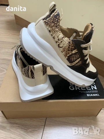 Bianki нови, естествена кожа обувки, снимка 2 - Маратонки - 53654490