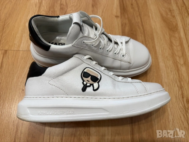 Karl Lagerfeld оригинални мъжки кецове от естествена кожа, снимка 11 - Кецове - 53314955