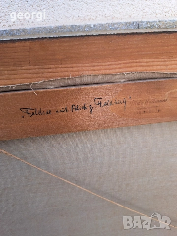 картина планински пейзаж маслени бои върху платно , снимка 10 - Картини - 53861518