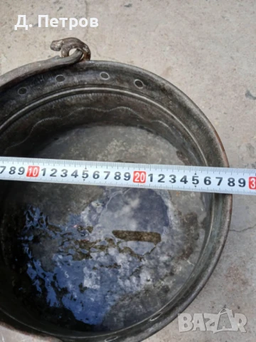 Стар меден котел, снимка 4 - Антикварни и старинни предмети - 51098122
