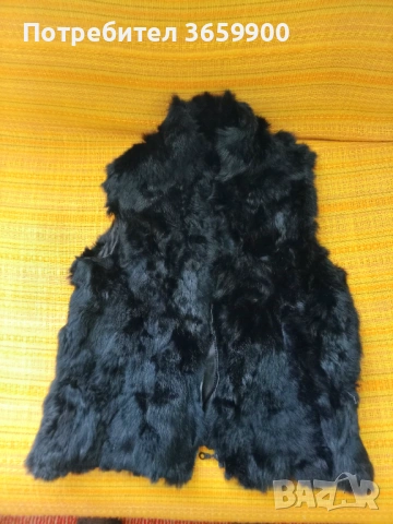 Дамски елек от ЗАЕШКА кожа