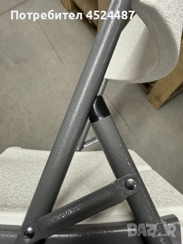 Комплект 4 броя сгъваеми кетъринг столове за градина и събития - удобни и издръжливи, снимка 13 - Градински мебели, декорация  - 53657431