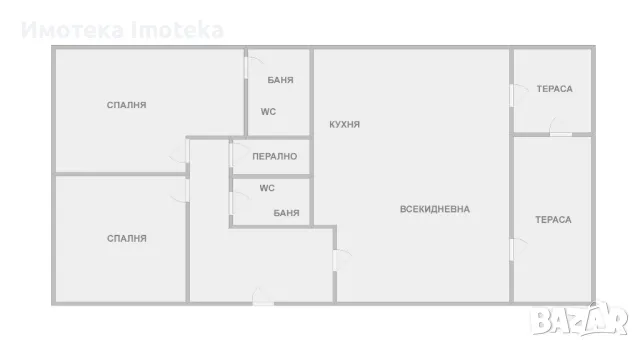 Многостаен / Тристаен в К55 кв. Чайка , снимка 17 - Aпартаменти - 49419039