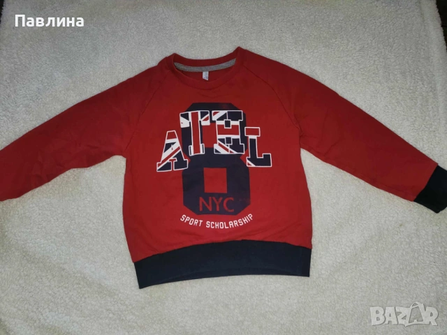 Лот от 5 Детски Блузки с Дълъг Ръкав за Момче - 4-5г, снимка 6 - Детски Блузи и туники - 51119365