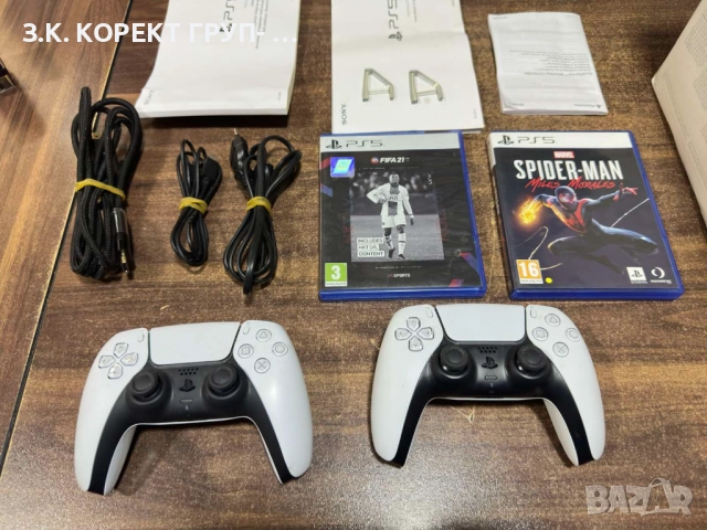 Sony PlayStation 5 (PS5) Slim Disc Edition с 2 джойстика и 2 игри, снимка 2 - PlayStation конзоли - 52914842