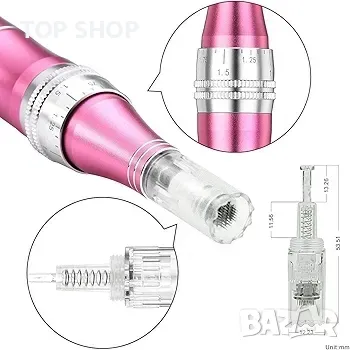 TBPHP M1 Electric Derma Beauty Pen Професионален комплект за дома, снимка 4 - Друга електроника - 48724004