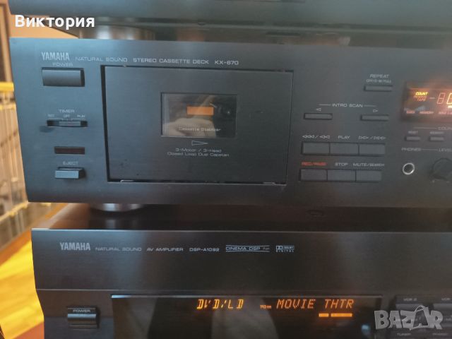 Yamaha amplifier/усилвател, cassette deck, cd player и тунер, снимка 5 - Декове - 46011406