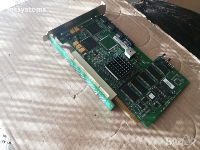 LSI Logic SER523 REV B2 Serial ATA-150 4-Ports PCI-X Raid Controller Card, снимка 4 - Други - 45012167