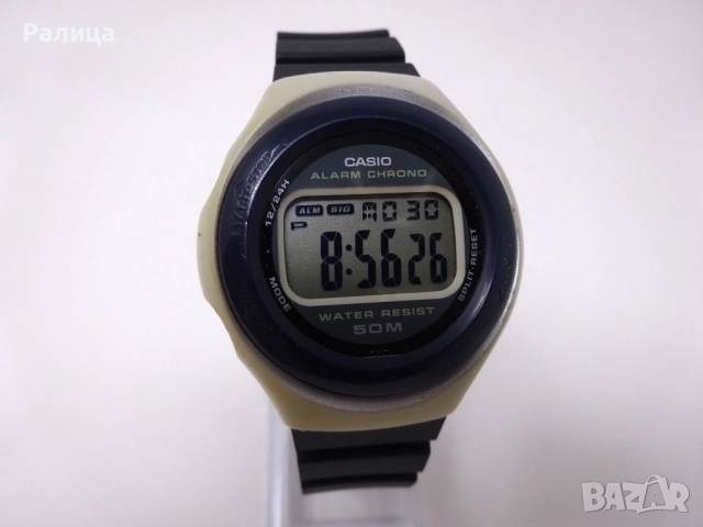 Електронен часовник Casio хронограф, с аларма,, снимка 3 - Мъжки - 52582886